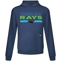 Sweat à capuche bleu marine pour homme Levelwear Tampa Bay Rays City Connect Relay No Hitter
