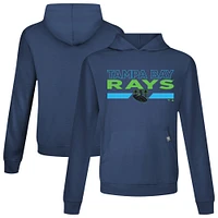 Sweat à capuche bleu marine pour homme Levelwear Tampa Bay Rays City Connect Relay No Hitter