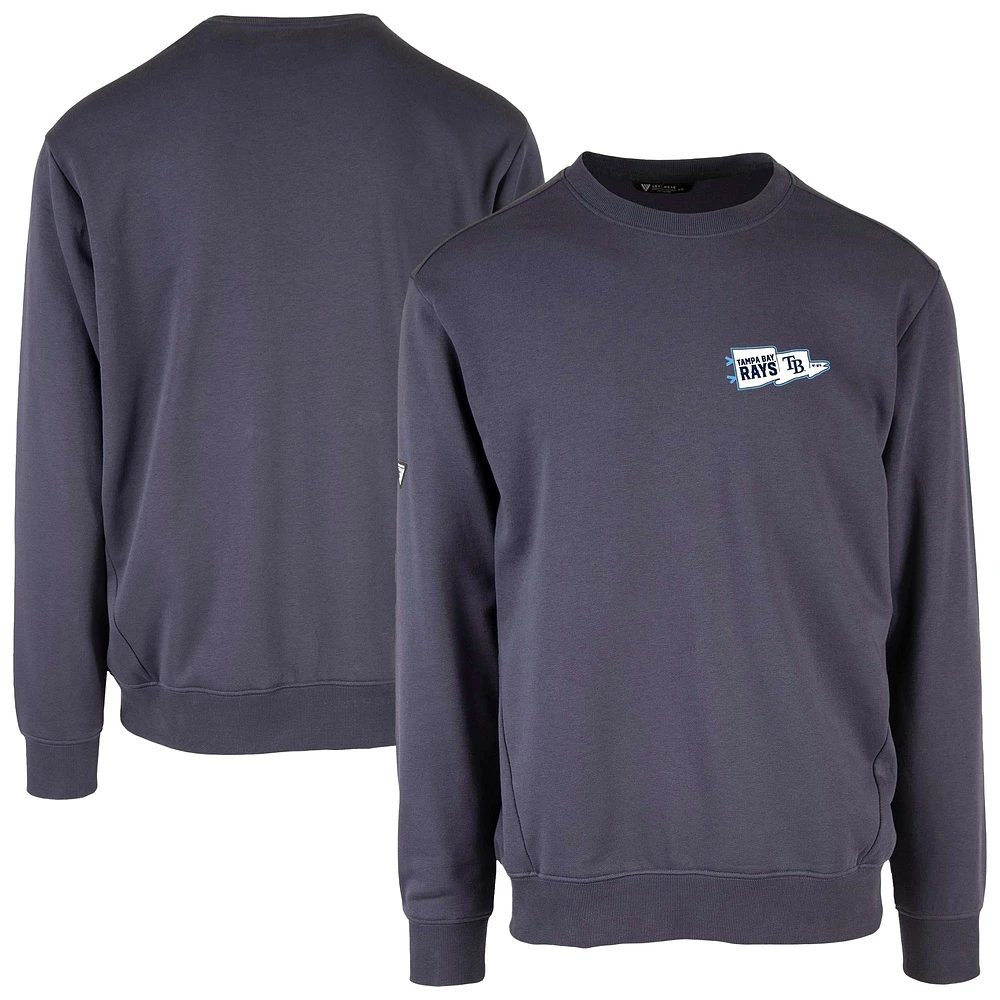 Men's Levelwear Navy Tampa Bay Rays Zane Rafters Pullover Sweatshirt