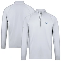 Men's Levelwear White Tampa Bay Rays Theory Insignia 2.0 Quarter-Zip Pullover Top