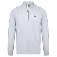 Men's Levelwear White Tampa Bay Rays Theory Insignia 2.0 Quarter-Zip Pullover Top