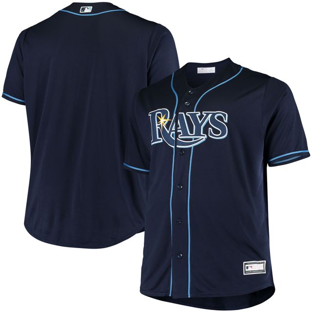 Youth Navy Tampa Bay Rays Full-Button Replica Jersey