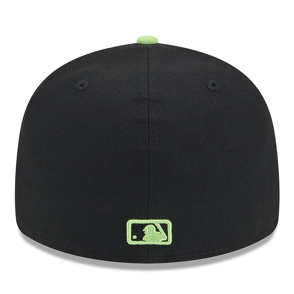 Casquette ajustée 59FIFTY à profil bas New Era pour hommes, Tampa Bay Rays 2024 City Connect, noire