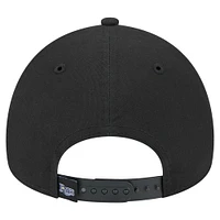 Casquette ajustable New Era 9FORTY A-Frame noire des Tampa Bay Rays pour homme