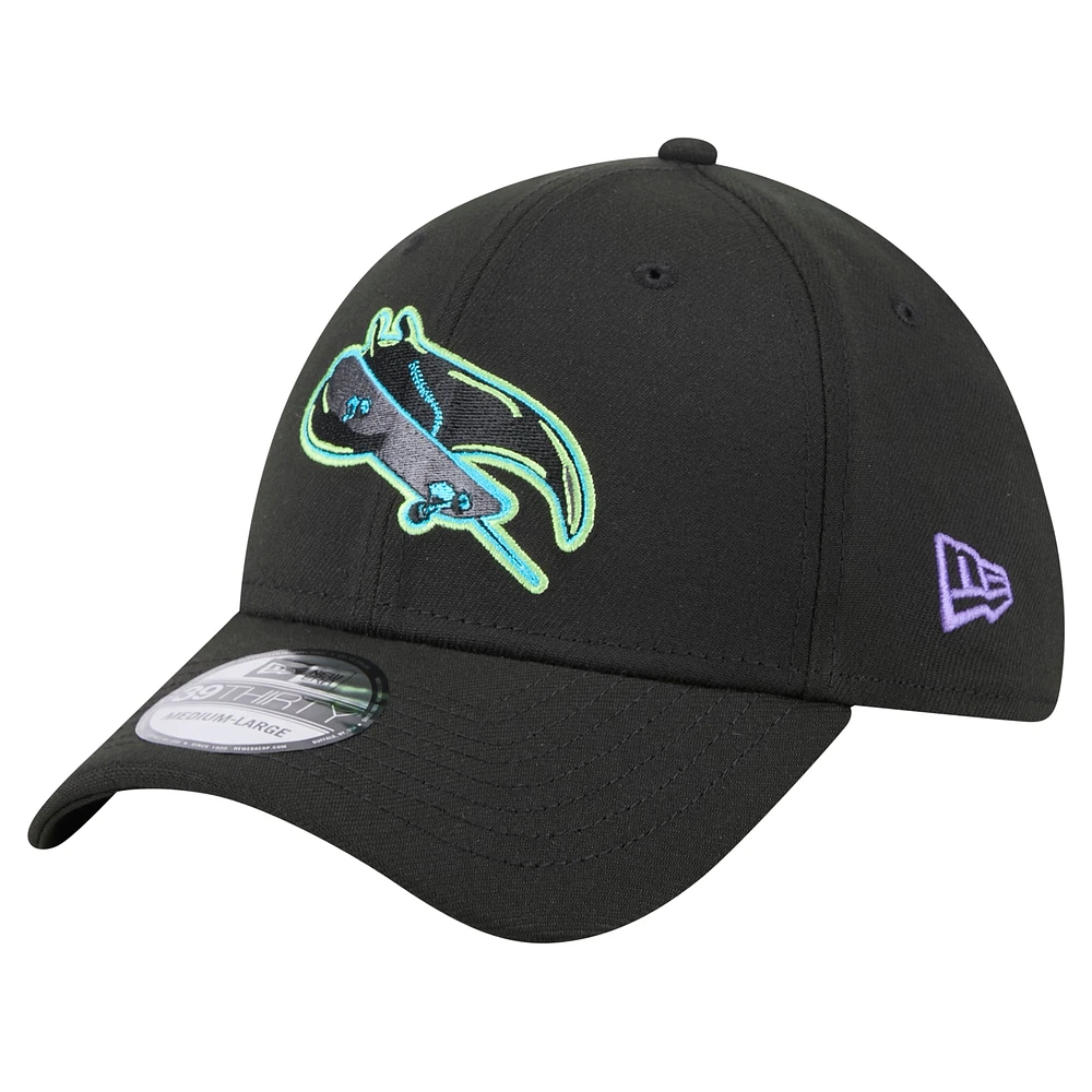 Men's New Era Black Tampa Bay Rays City Connect 39THIRTY Flex Hat