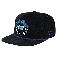 Casquette de golf ajustable en velours côtelé Full Circle des Tampa Bay Rays de New Era pour homme