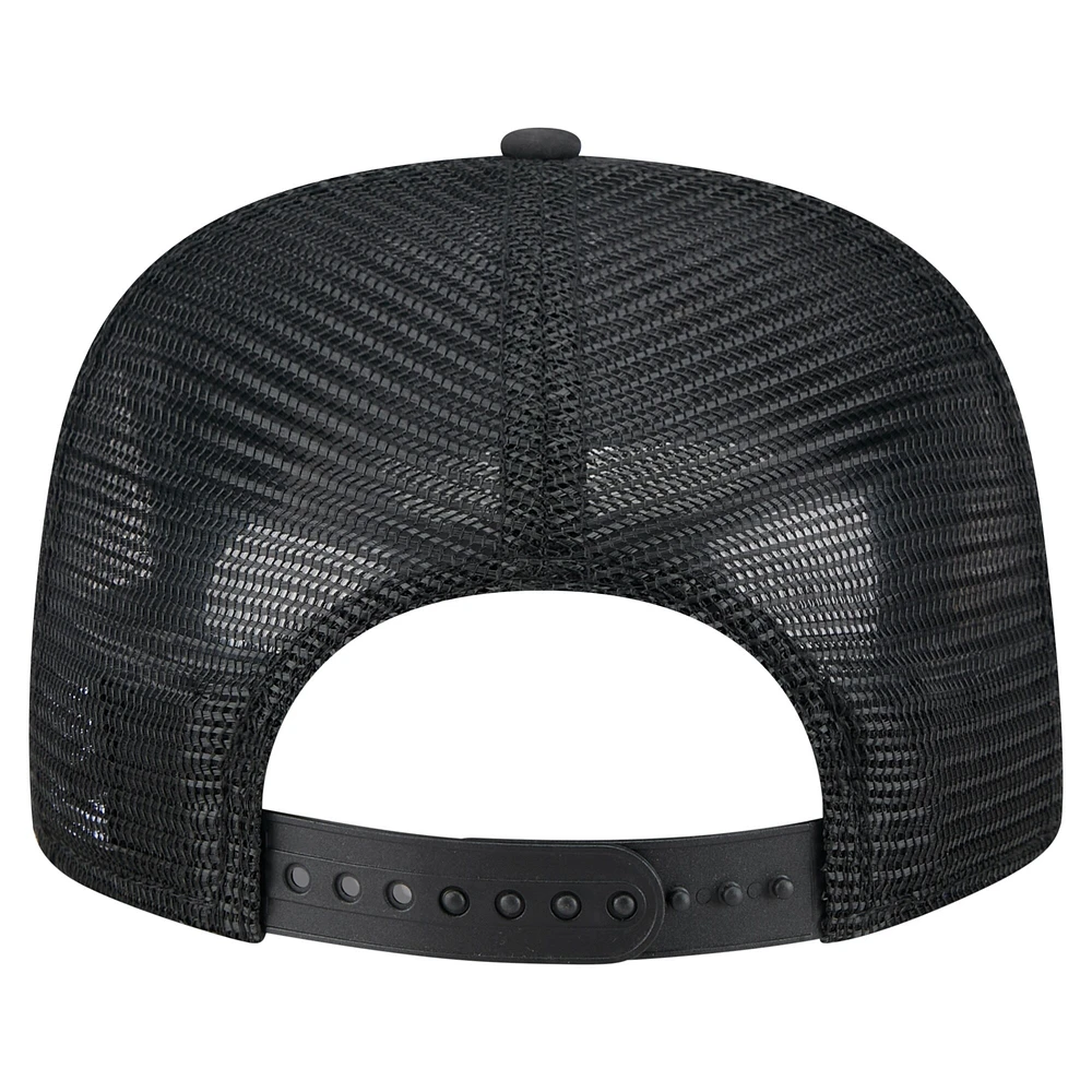 Casquette ajustable de golfeur Tampa Bay Rays noire New Era pour homme