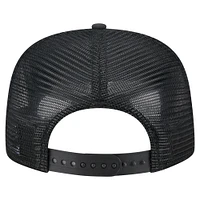 Casquette ajustable de golfeur Tampa Bay Rays noire New Era pour homme