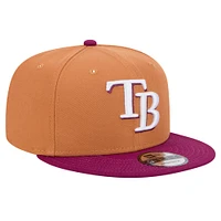 Men's New Era Brown/Purple Tampa Bay Rays Color Pack Two-Tone 9FIFTY Snapback Hat