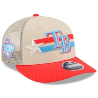 Casquette Snapback 9FIFTY à profil bas en maille pour homme New Era Tampa Bay Rays 2024 MLB All-Star Game Crème