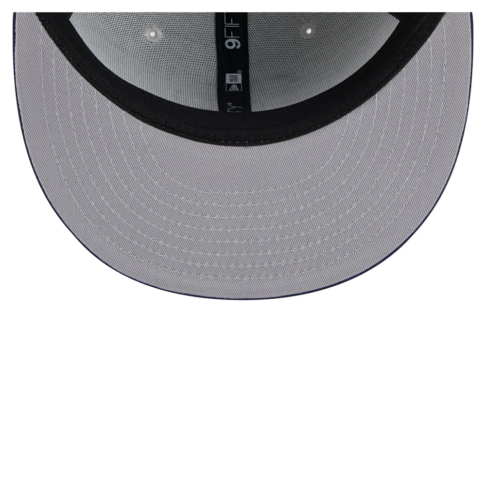 Casquette snapback 9FIFTY bicolore New Era pour homme, gris/bleu marine