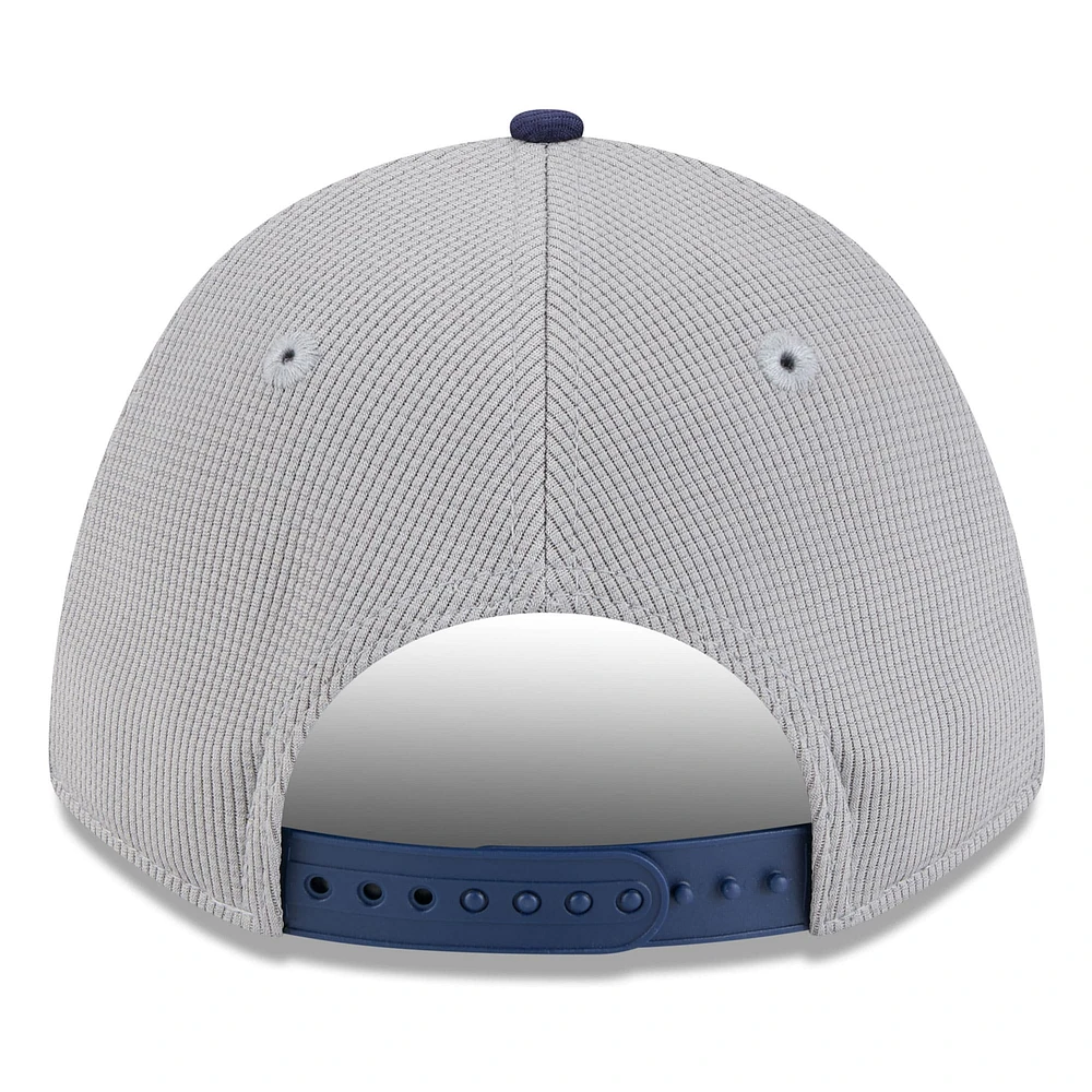 Men's New Era  Gray/Navy Tampa Bay Rays 2025 Batting Practice 9FORTY M-Crown Adjustable Hat