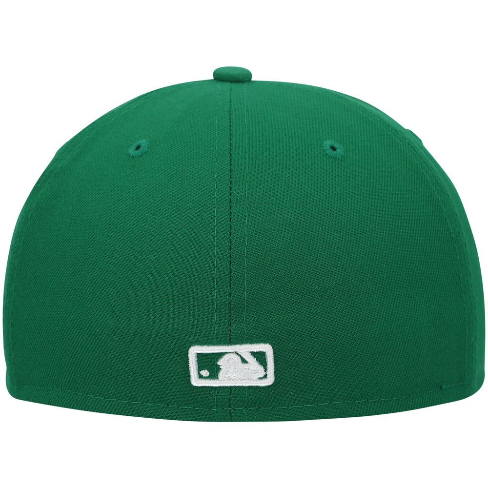 Men's New Era Kelly Green Boston Red Sox White Logo 59FIFTY Fitted Hat