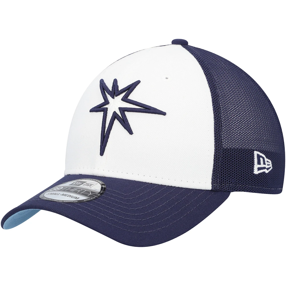 Men's New Era  Navy/White Tampa Bay Rays 2023 On-Field Batting Practice 39THIRTY Flex Hat