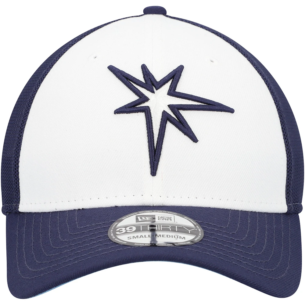 Men's New Era  Navy/White Tampa Bay Rays 2023 On-Field Batting Practice 39THIRTY Flex Hat