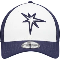 Men's New Era  Navy/White Tampa Bay Rays 2023 On-Field Batting Practice 39THIRTY Flex Hat