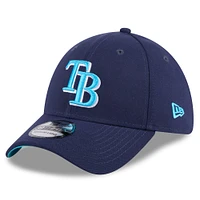 Casquette flexible 39THIRTY pour la fête des pères Rays de Tampa Bay 2024 New Era hommes, bleu marine