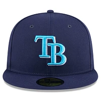 Men's New Era Navy Tampa Bay Rays 2024 Father's Day 59FIFTY Fitted Hat