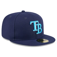 Men's New Era Navy Tampa Bay Rays 2024 Father's Day 59FIFTY Fitted Hat