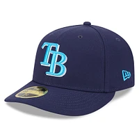 Men's New Era Navy Tampa Bay Rays 2024 Father's Day Low Profile 59FIFTY Fitted Hat