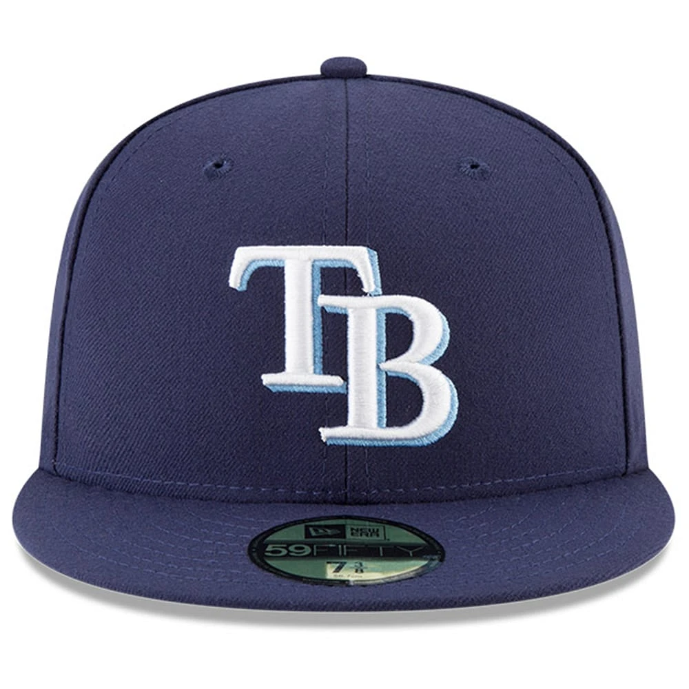 Casquette ajustée New Era Tampa Bay Rays 2024 Jackie Robinson Day 59FIFTY pour homme