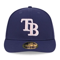 Men's New Era  Navy Tampa Bay Rays 2024 Mother's Day Low Profile 59FIFTY Fitted Hat