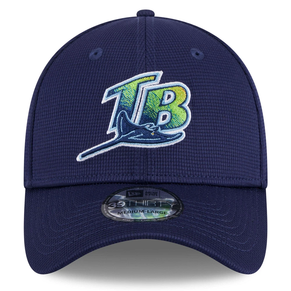 Men's New Era  Navy Tampa Bay Rays 2025 Batting Practice 39THIRTY Flex Hat