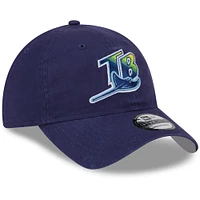 Men's New Era Navy Tampa Bay Rays 2025 Batting Practice 9TWENTY Adjustable Hat