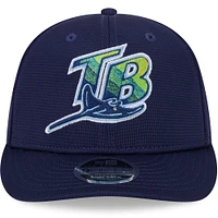 Men's New Era  Navy Tampa Bay Rays 2025 Batting Practice Low Profile 9FIFTY Snapback Hat