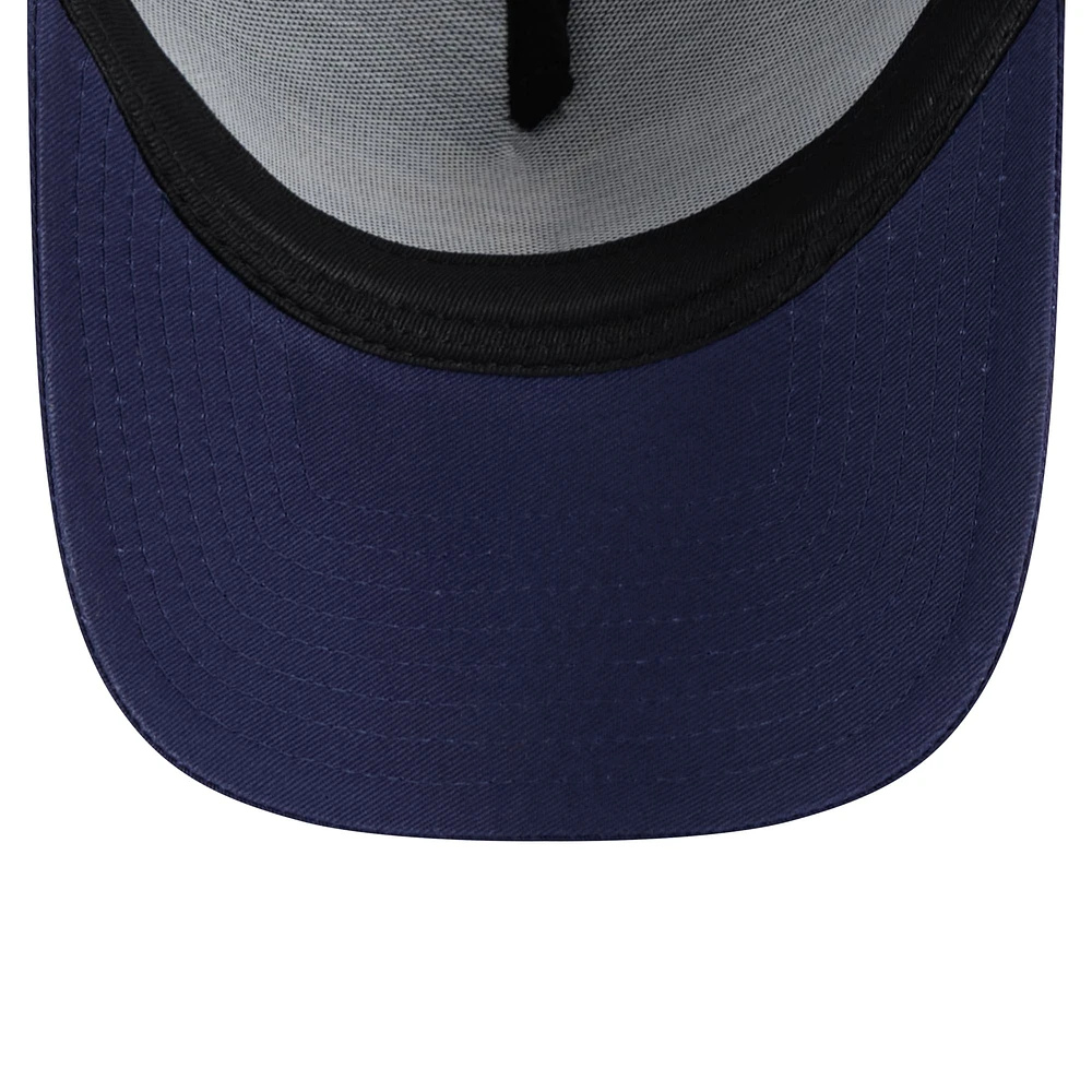 Casquette ajustable 9FORTY A-Frame Trucker bleu marine Tampa Bay Rays de New Era pour homme