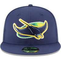 Men's New Era Navy Tampa Bay Rays Alternate Authentic Collection On-Field 59FIFTY Fitted Hat