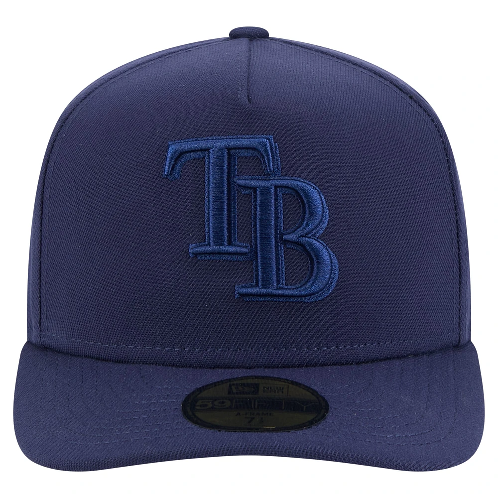 Casquette ajustée New Era 59FIFTY bleu marine Tampa Bay Rays Color Pack pour homme