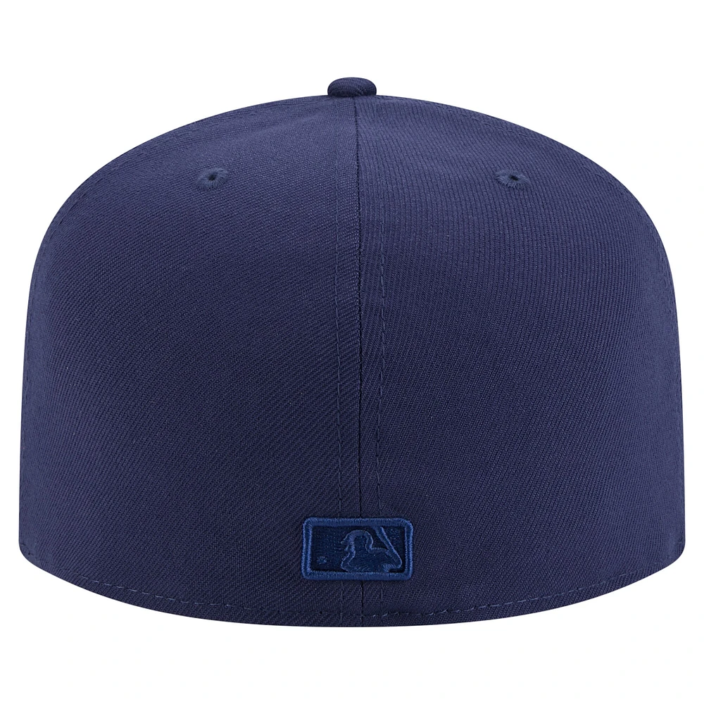Casquette ajustée New Era 59FIFTY bleu marine Tampa Bay Rays Color Pack pour homme