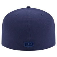 Casquette ajustée New Era 59FIFTY bleu marine Tampa Bay Rays Color Pack pour homme