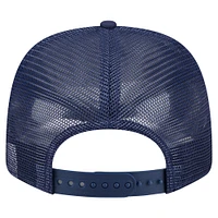 Casquette extensible à bouton-pression New Era bleu marine Tampa Bay Rays 9SEVENTY pour homme