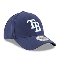 Casquette ajustable 9FORTY Tampa Bay Rays League New Era pour hommes, bleu marine