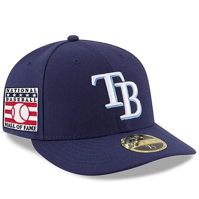 Casquette ajustée 59FIFTY à profil bas du Temple de la renommée baseball national des Rays Tampa Bay New Era pour hommes