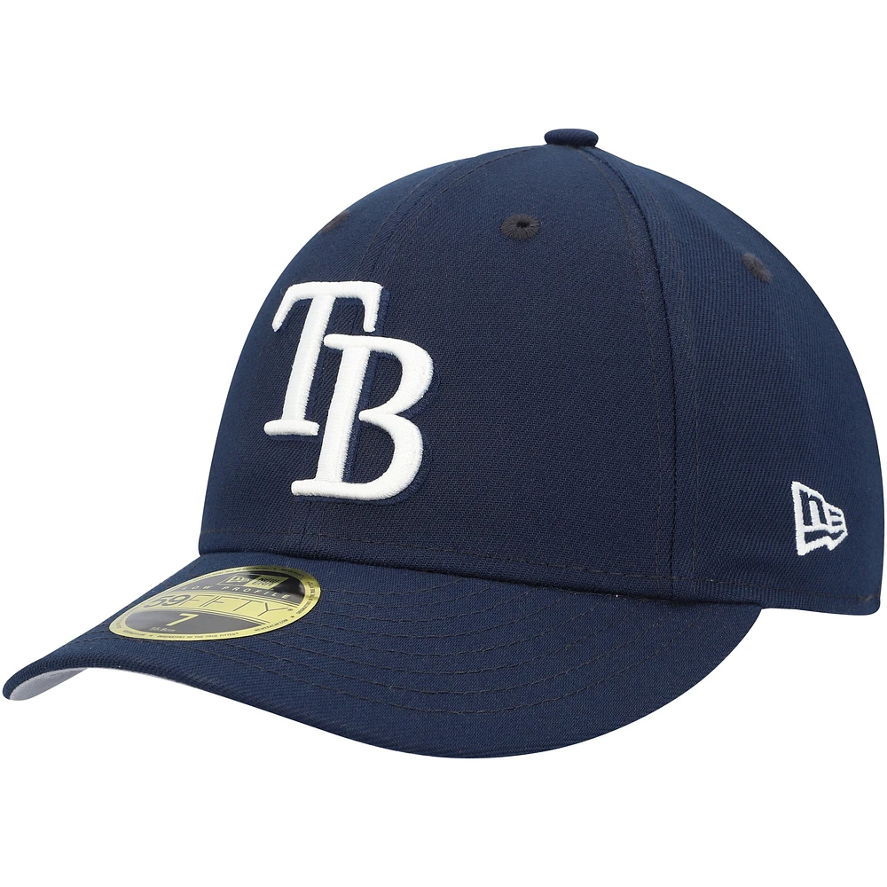 Casquette ajustée 59FIFTY pour homme Tampa Bay Rays Oceanside à profil bas bleu marine New Era