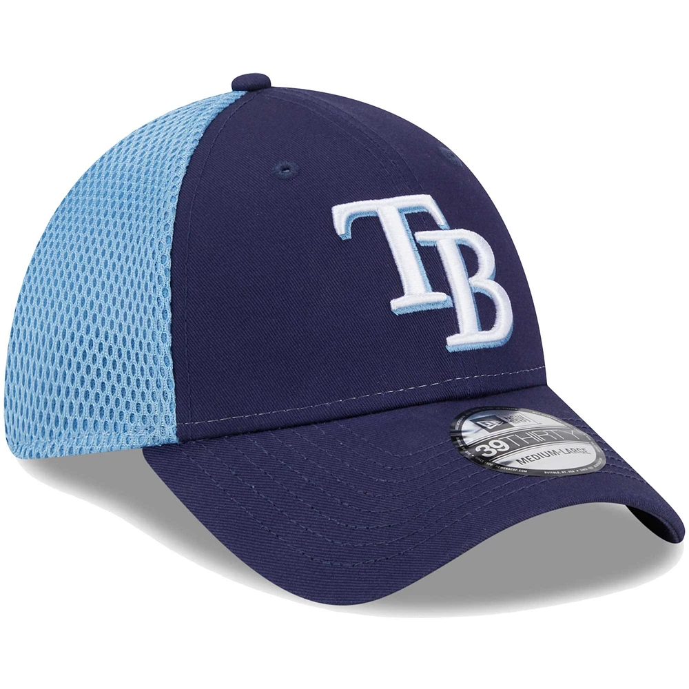 Casquette Flex 39THIRTY Team Neo des Rays de Tampa Bay New Era pour homme, bleu marine