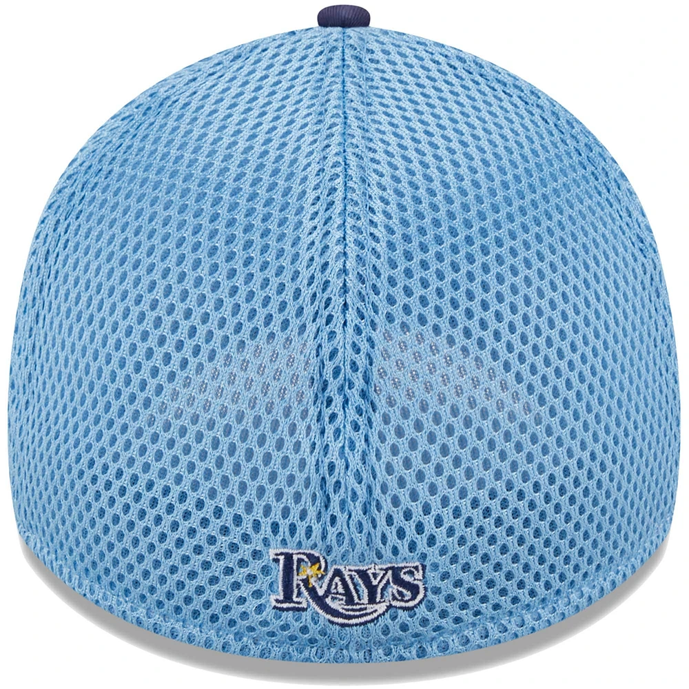 Casquette Flex 39THIRTY Team Neo des Rays de Tampa Bay New Era pour homme, bleu marine