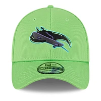 Casquette d'entraînement au bâton City Connect 39THIRTY Flex New Era pour homme, vert fluo, des Rays de Tampa Bay