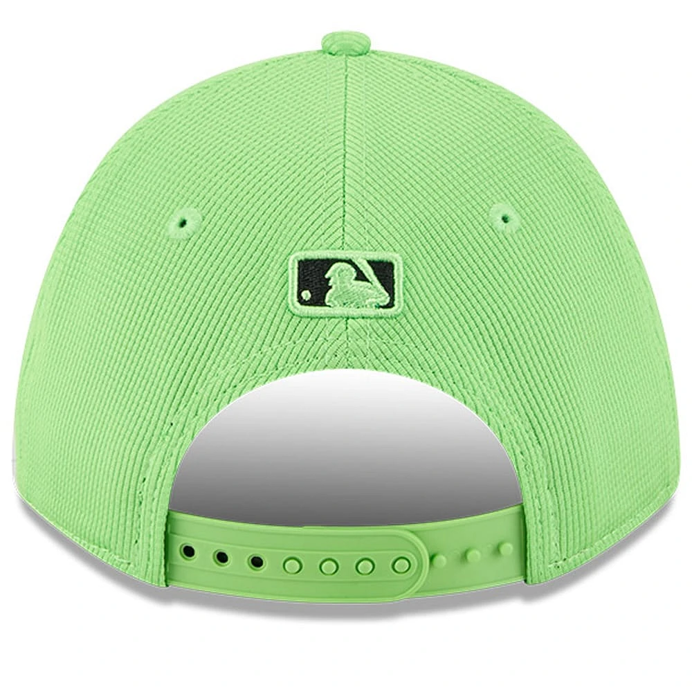 Men's New Era Neon Green Tampa Bay Rays City Connect Batting Practice 9FORTY M-Crown Adjustable Hat