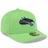Casquette d'entraînement au bâton City Connect 59FIFTY verte fluo New Era pour homme des Rays de Tampa Bay