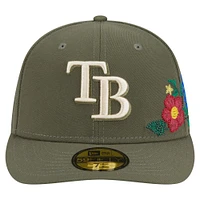 Casquette ajustée 59FIFTY olive Tampa Bay Rays pour homme New Era