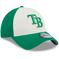 Men's New Era White/Green Tampa Bay Rays 2024 St. Patrick's Day 9TWENTY Adjustable Hat