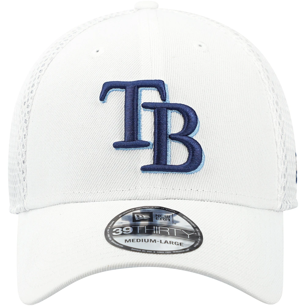 Men's New Era White Tampa Bay Rays REPREVE Neo 39THIRTY Flex Hat