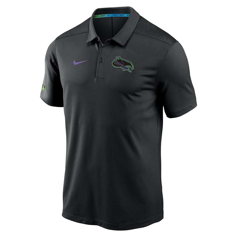 Men's Nike  Black Tampa Bay Rays 2024 City Connect Authentic Collection Performance Victory Polo