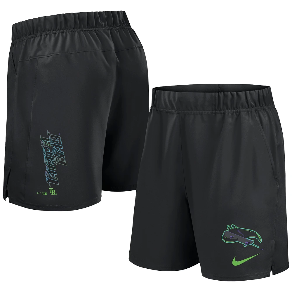 Men's Nike Black Tampa Bay Rays 2024 City Connect Woven Victory Performance Shorts