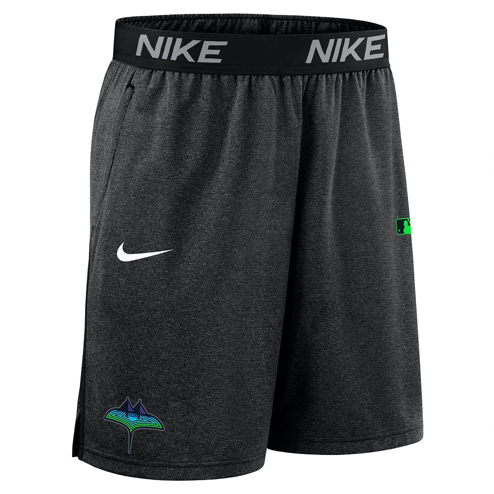 Short Nike noir Tampa Bay Rays Authentic Collection City Connect Performance Knit pour homme
