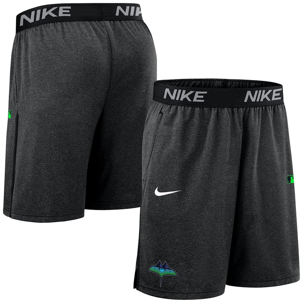 Short Nike noir Tampa Bay Rays Authentic Collection City Connect Performance Knit pour homme